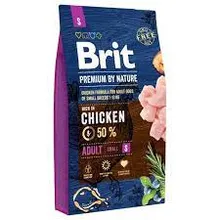 فرمول مرغ کامل برای سگ ها brit premium by nature adult S